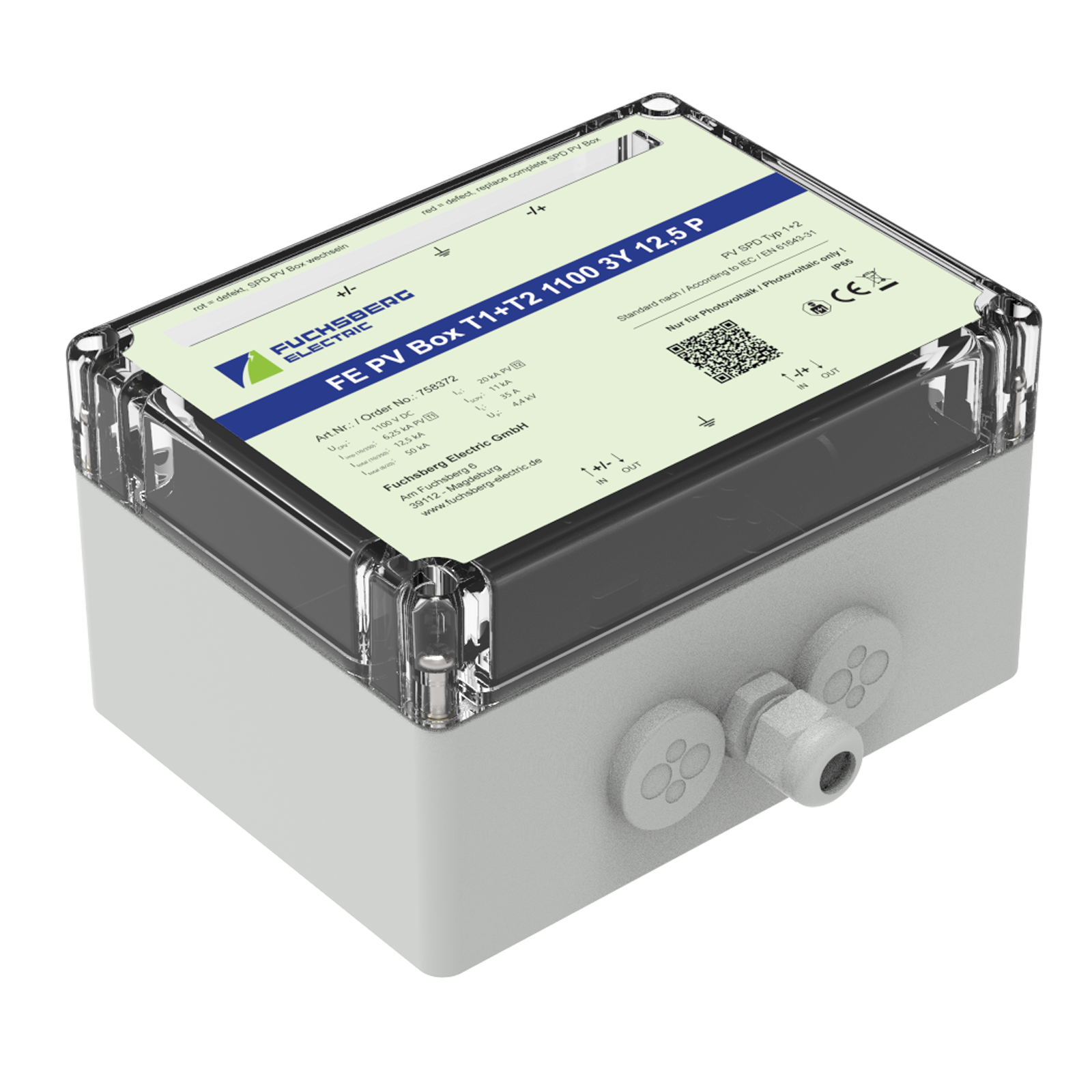 FE PV Box T1+T2 1100 3Y 12,5 P