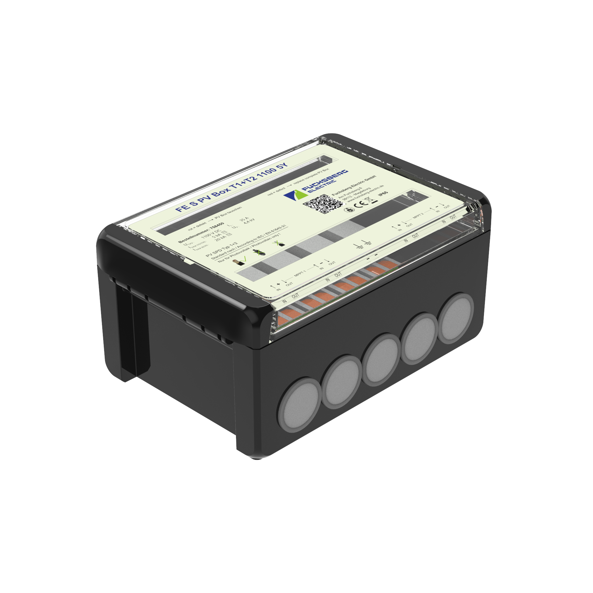 geschlossen Photovoltaik-Schutzbox